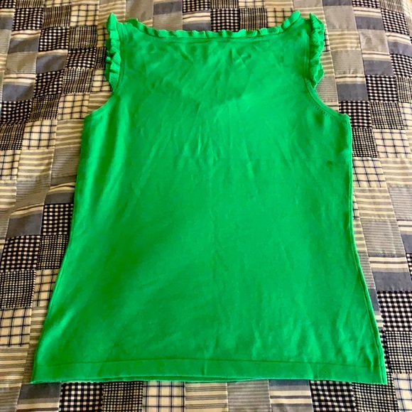 MEDIUM Harold’s Green V-Neck Sweater - Picture 3 of 4